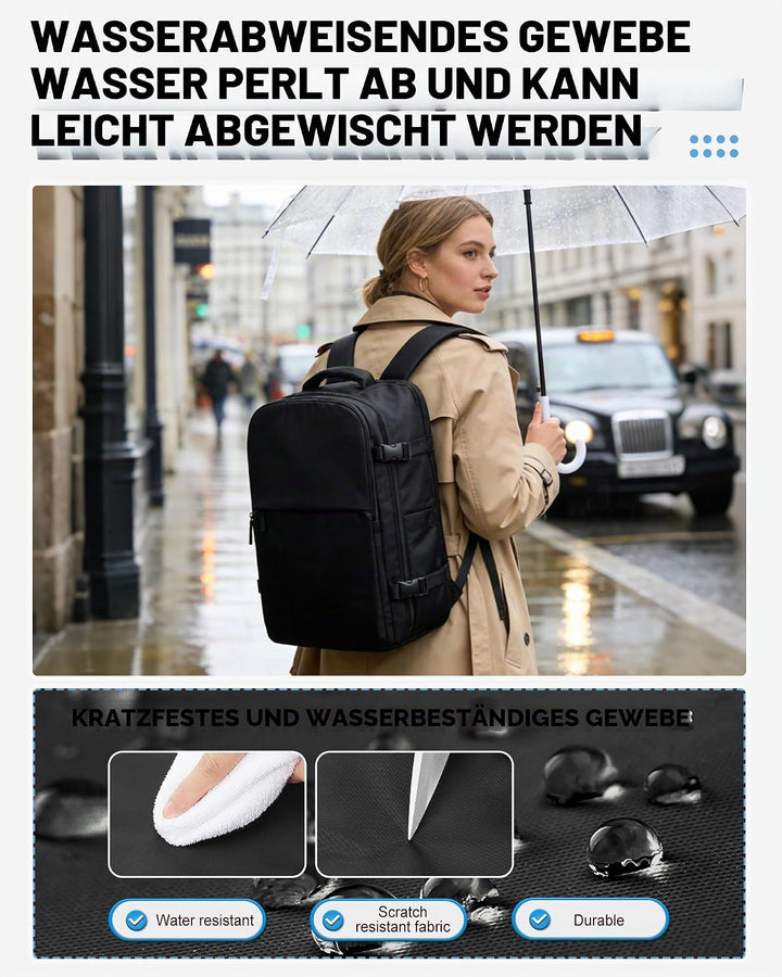 BJLFS Vakuum Rucksack 40x30x20 Ryanair Wizzair Reiserucksack Handgepäck Flugzeug 40x20x25 Rucksack m
