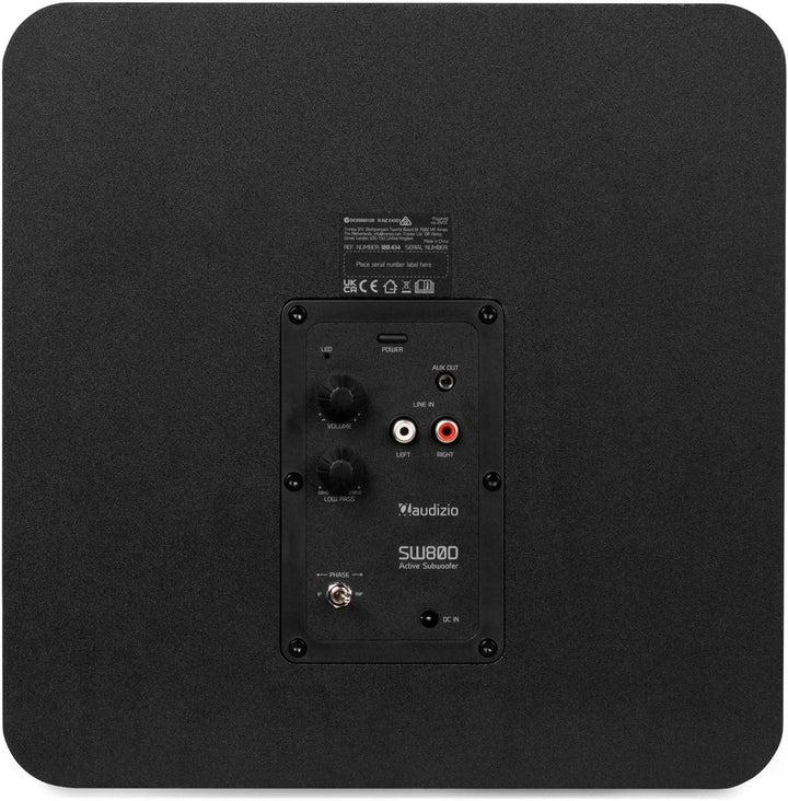 Audizio SW80D Subwoofer Aktiv - 160 Watt - 8 Zoll, Leistungsstarker Aktiv Subwoofer Heimkino - Für K
