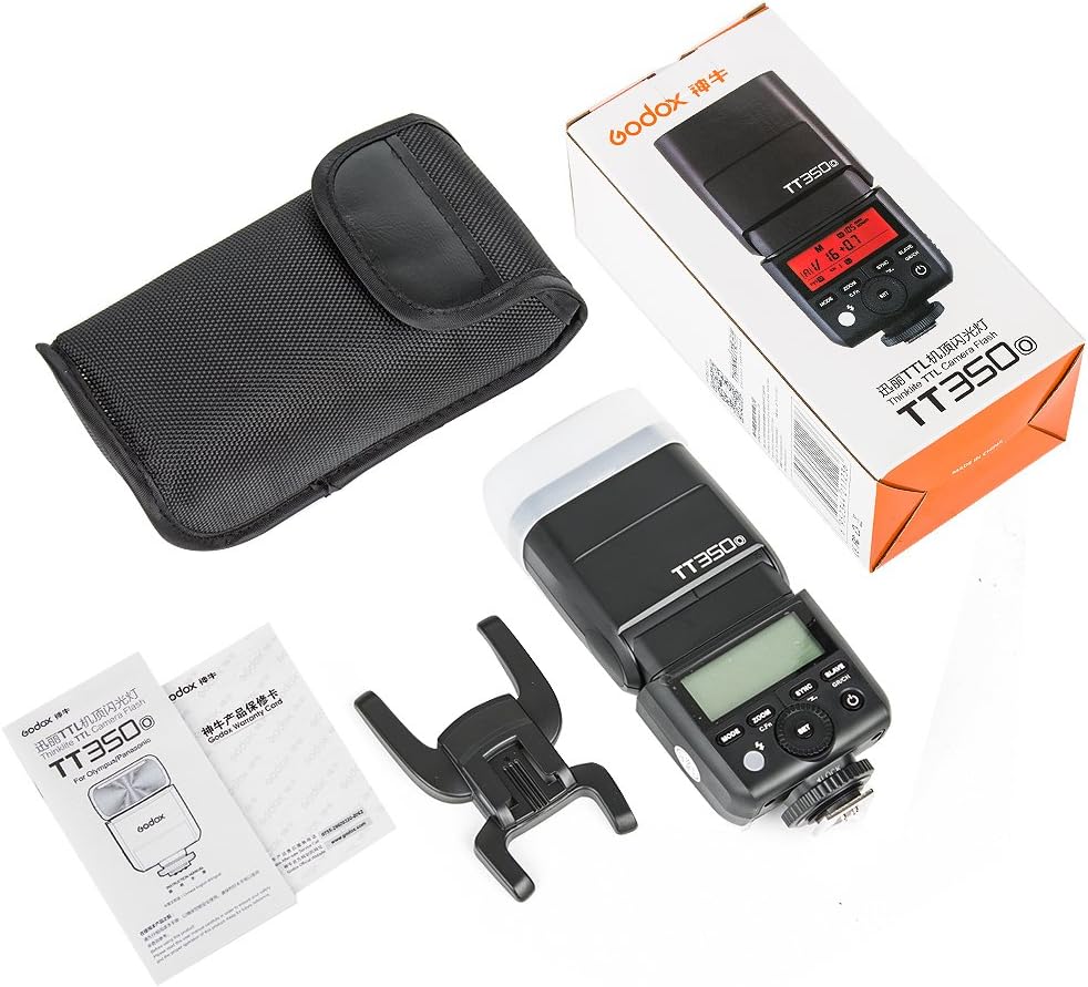 Godox TT350O Mini TTL Blitz Speedlite, 2.4G HSS 1/8000s GN36 für Olympus Kamera E-P5 E-P3 Pen-F E-M1