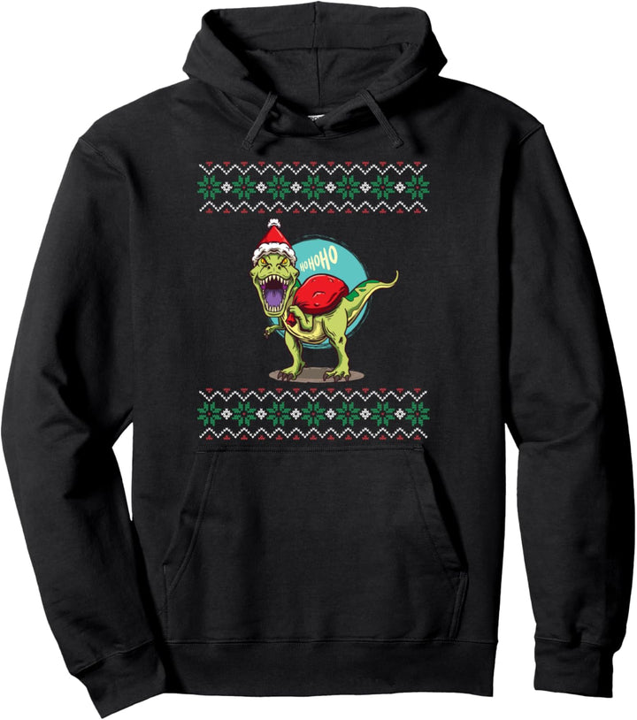 Ugly Christmas Sweater Ugly Sweater Dino Dinosaurier Pullover Hoodie