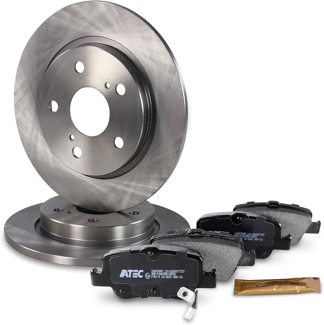 Bremsenset Hinterachse inkl. Bremsscheiben Ø 270 mm Voll + Bremsbeläge Hinten, Passend für TOYOTA AU