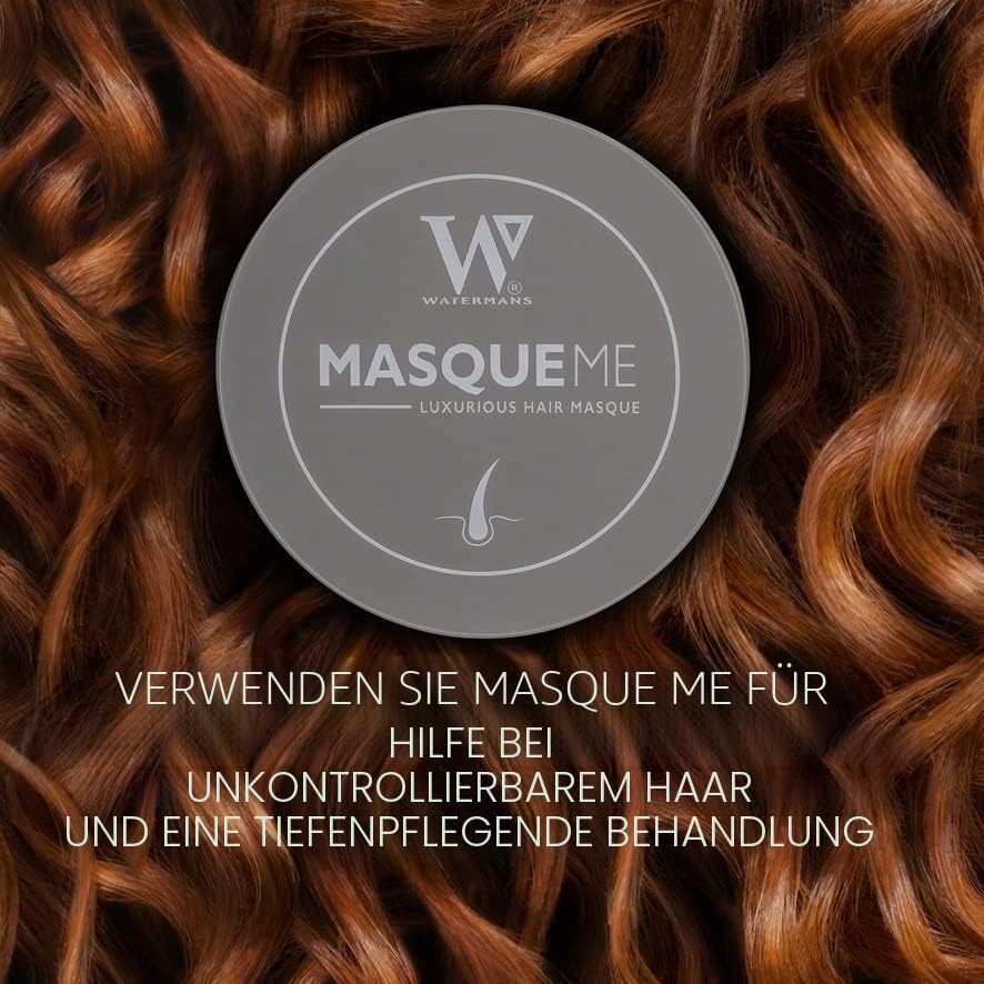 Watermans 8-1 Haarmaske Äusserst nährende Haarmaske mit Arganöl, Koffein, Rosmarin &amp; B3 B5, B6, C,E