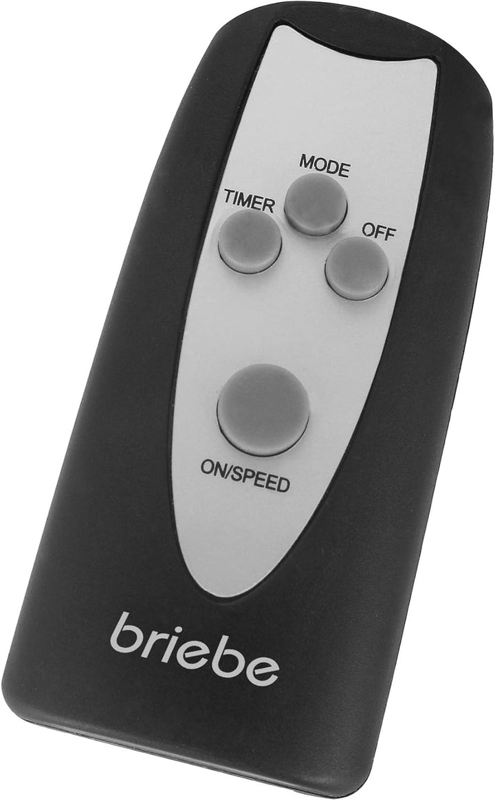 briebe Standventilator mit Fernbedienung, 40 cm, Leise, Timer, Oszillierend, 3 Betriebsmodi, 3 Gesch