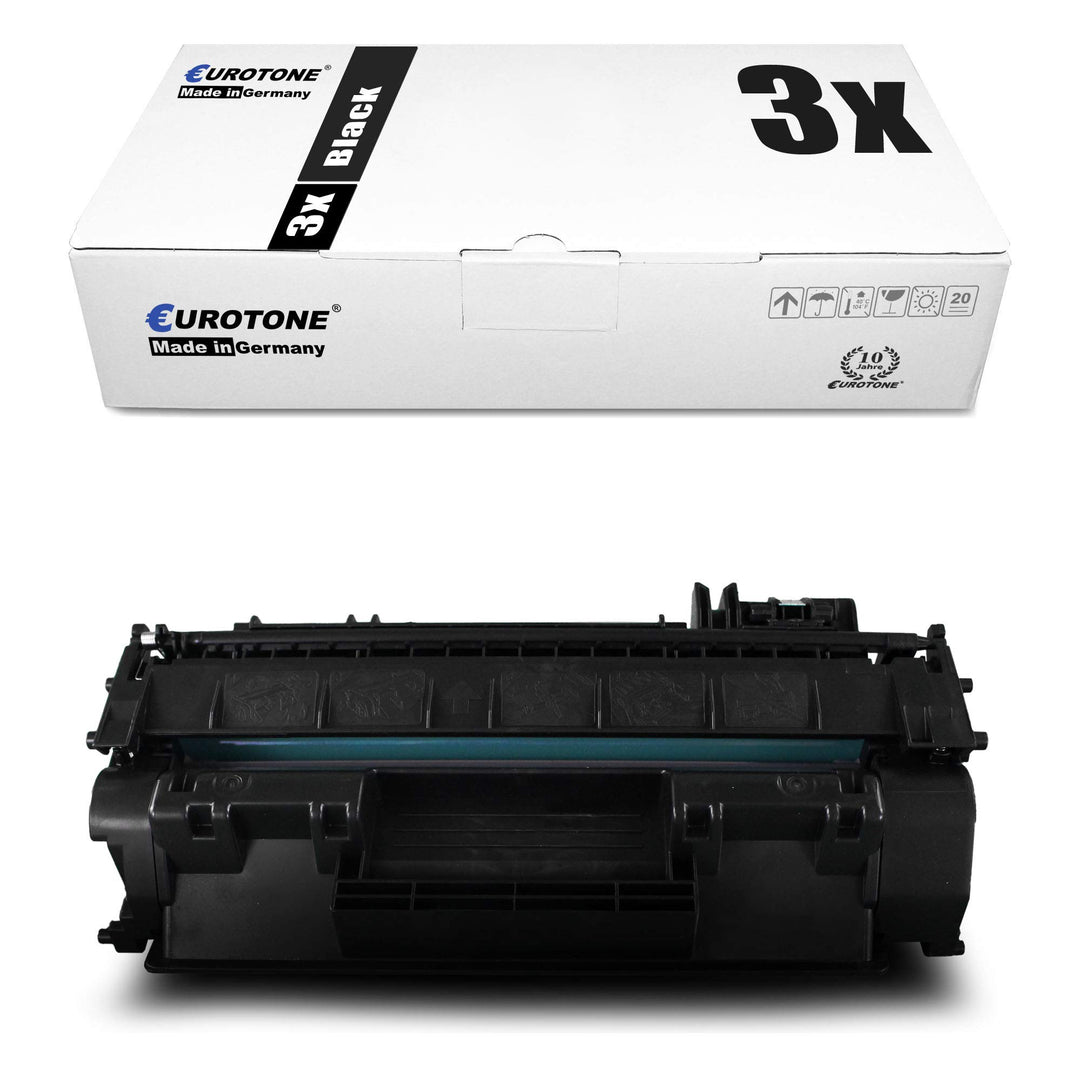 3X Eurotone Toner kompatibel für Canon Imagerunner 1133 a iF ersetzt 3480B006 CEXV40 3x Black, 3x Bl