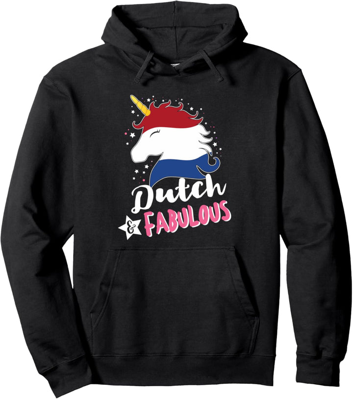 Niederländisches Einhorn Niederlande Flagge Pullover Hoodie