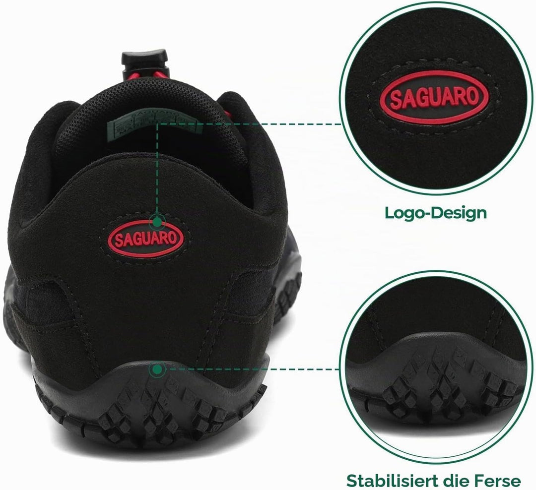 SAGUARO Herren Damen Barfussschuhe - Atmungsaktiv rutschfest Barfussschuhe - mit Breite Zehenbox und