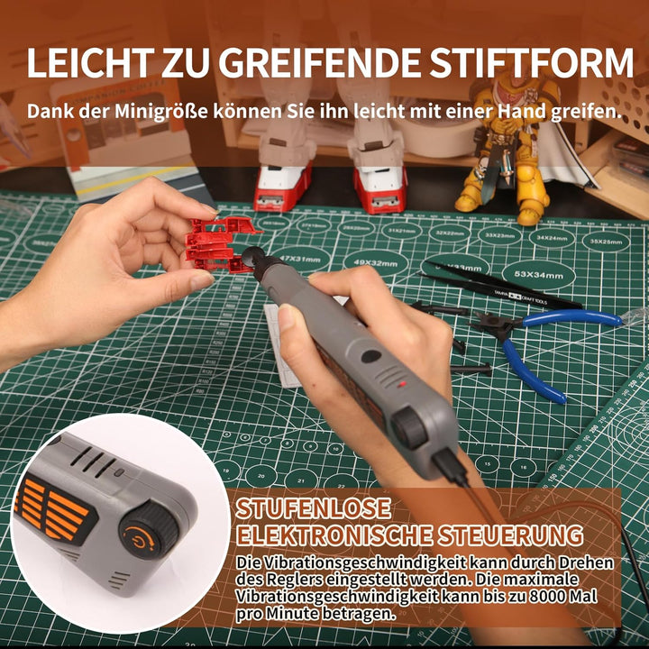 Schnurloser Stiftschleifer, variable Geschwindigkeit, Mehrzweck-Elektrowerkzeug zum Schleifen, Polie
