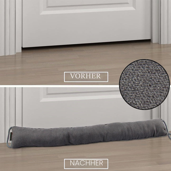 2 Stück Zugluftstopper Für Türen und Fenster 90cm - Tür Luftzugstopper - Waschbar - Energiesparend -