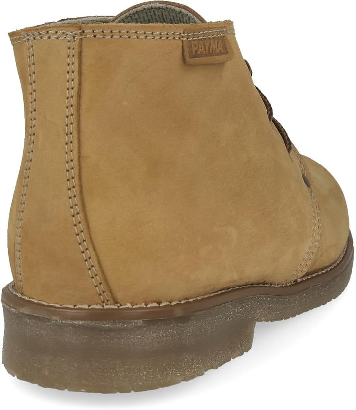 PAYMA - Rustikale Safari Leder und Nobuk Stiefel für Herren. Chukka Boot Schuhe Casual, Outdoor und