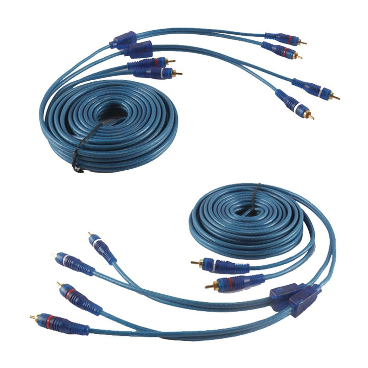 4-Kanal-Cinch-Auto-Audio-Verbindungskabel, 2-auf-4-Kanal-Y-Splitter-Adapter, Twisted-Pair-Kabel, OFC