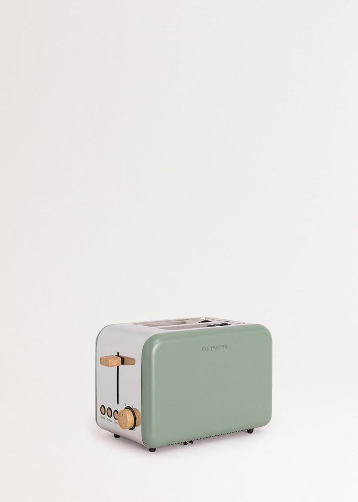 CREATE/PACK TOAST RETRO + KETTLE RETRO M/Toaster Grün-Sage mit Wasserkocher Grün-Sage/Wasserkocher 1