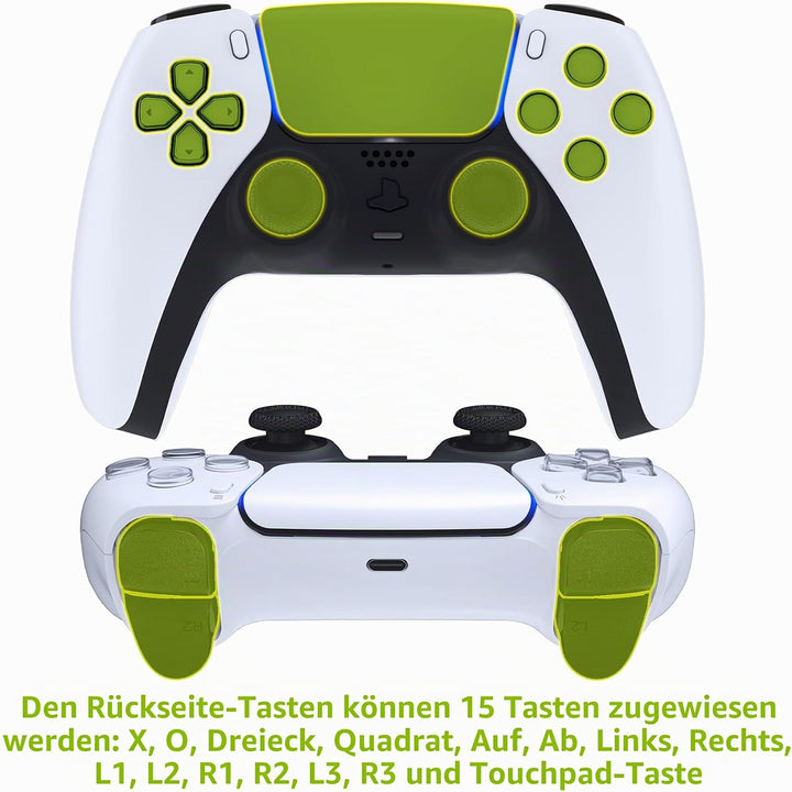 eXtremeRate Programmierbar RISE4 Remap Kit für ps5 Controller BDM-030/040,Remap Board&amp;Rückplate Gehä