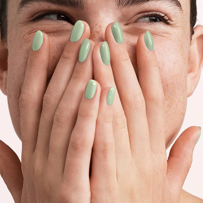 Pink Gellac UV Gel Nagellack - 323 Gentle Jade 15 ml - Lang Anhaltend UV Nagellack Grün - Gel UV für