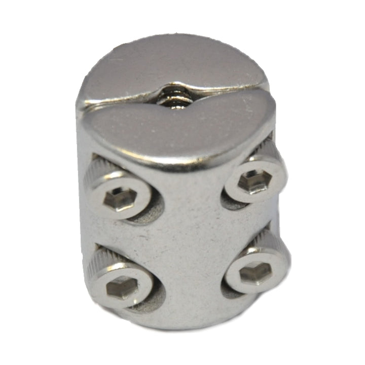 Klemmring für Drahtseil 6mm Drahtseilklemmring 2-tlg. mit 4 Schrauben Seilklemme Edelstahl A4 NIRO,