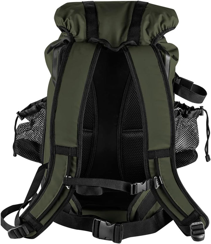 NEO TOOLS Wasserdichter Rucksack 63-131, Fassungsvermögen 30 Liter, 4in1, Farbe Dunkelgrün, Verstell