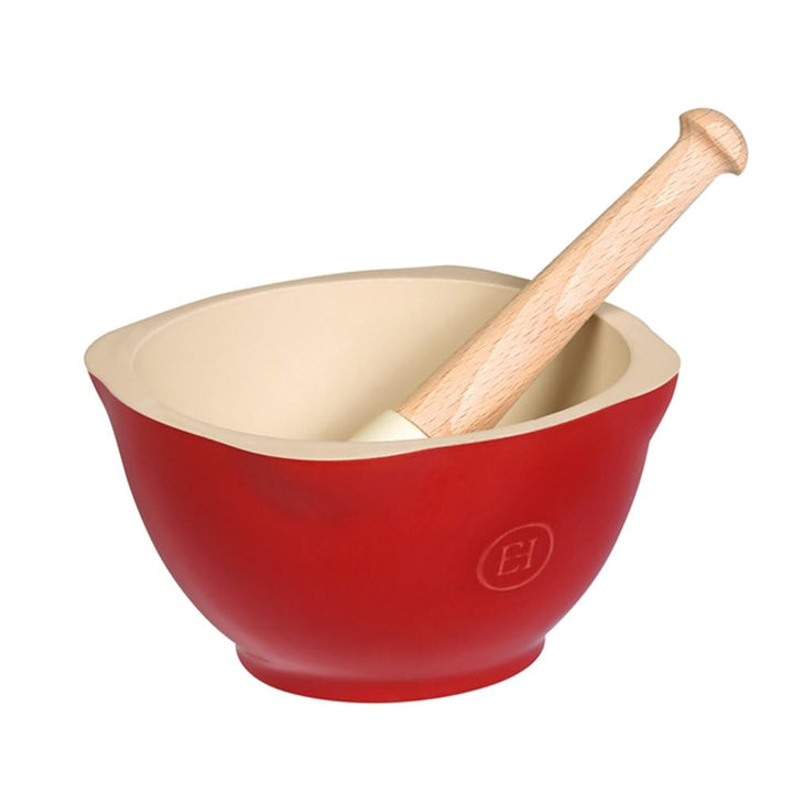 Vijzel en stamper Ø140mm Emile Henry 0255-34 Grand Cru Rot, Rot