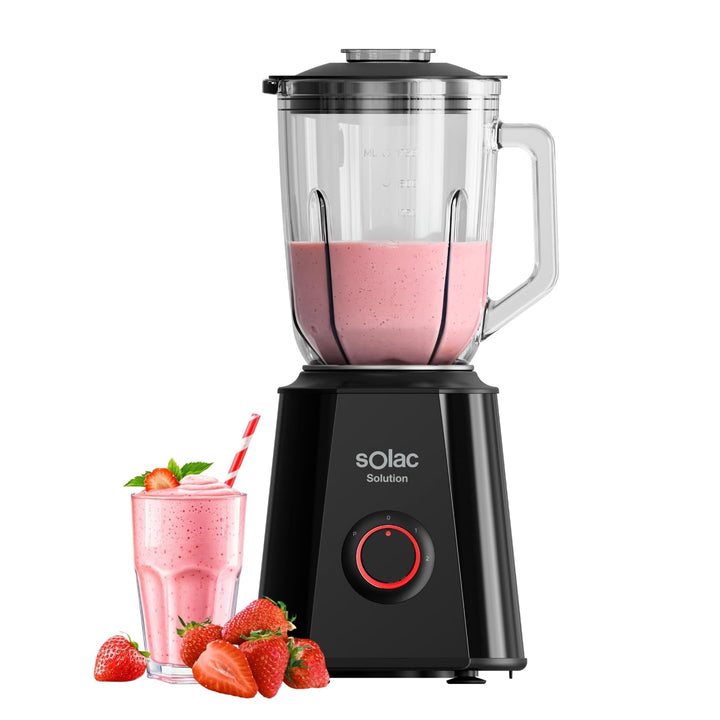 Solac Standmixer, 1500 W Schwarz 1500w | 1,5 l., Schwarz 1500w | 1,5 l.