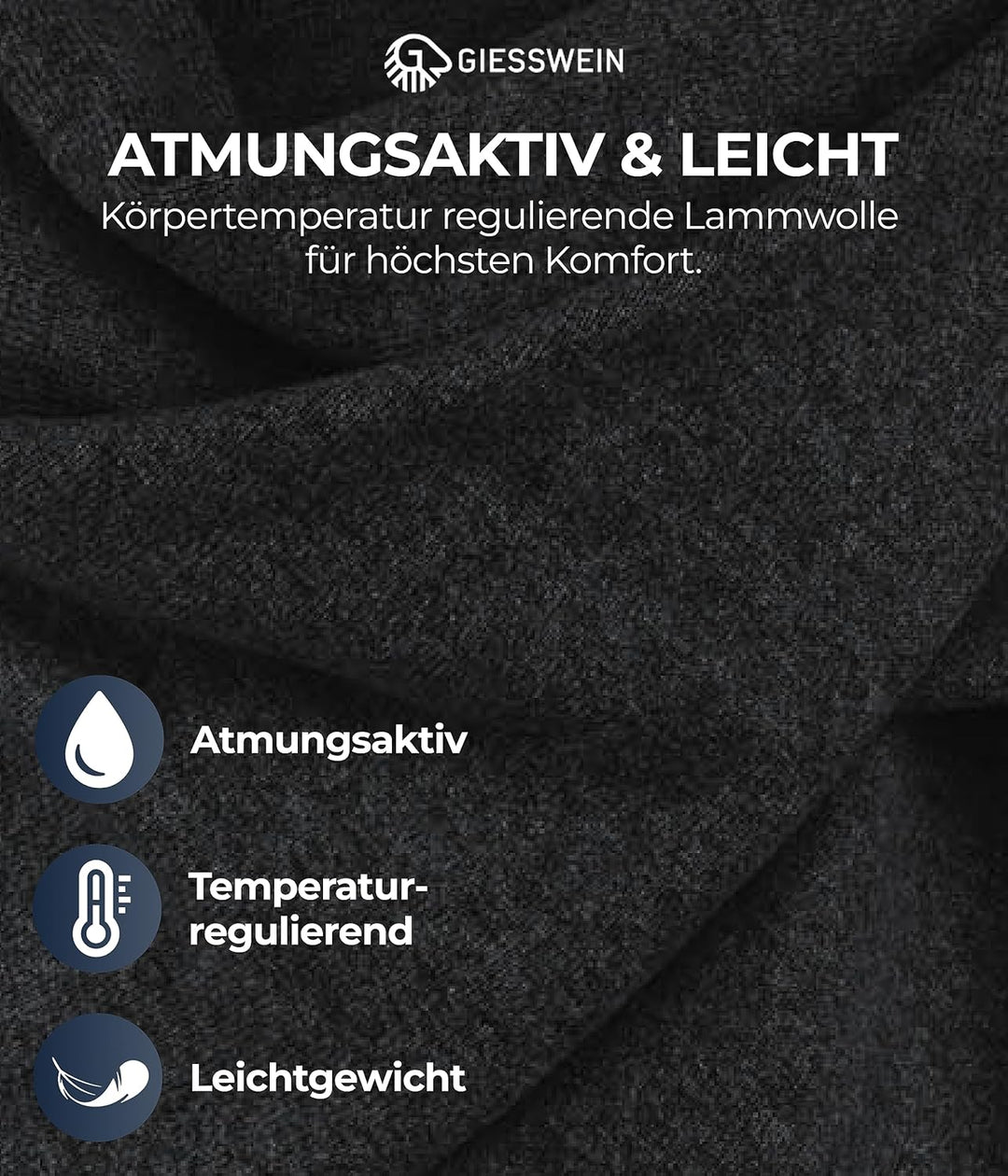 GIESSWEIN Merino Lambswool Cape - Eleganter Feinstrick Überwurf aus Lammwolle, Merinowolle Cape für