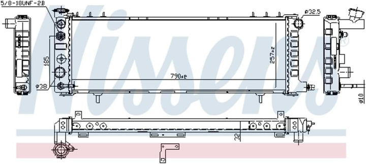 Nissens 609881 Kühler, Motorkühlung