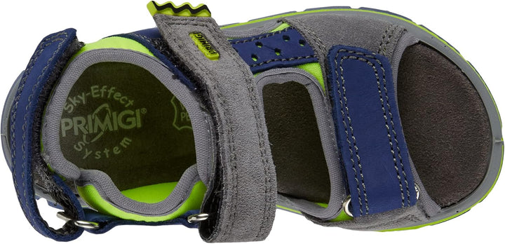 PRIMIGI Jungen Tevez Durchgängies Plateau Sandalen, Blau Grau