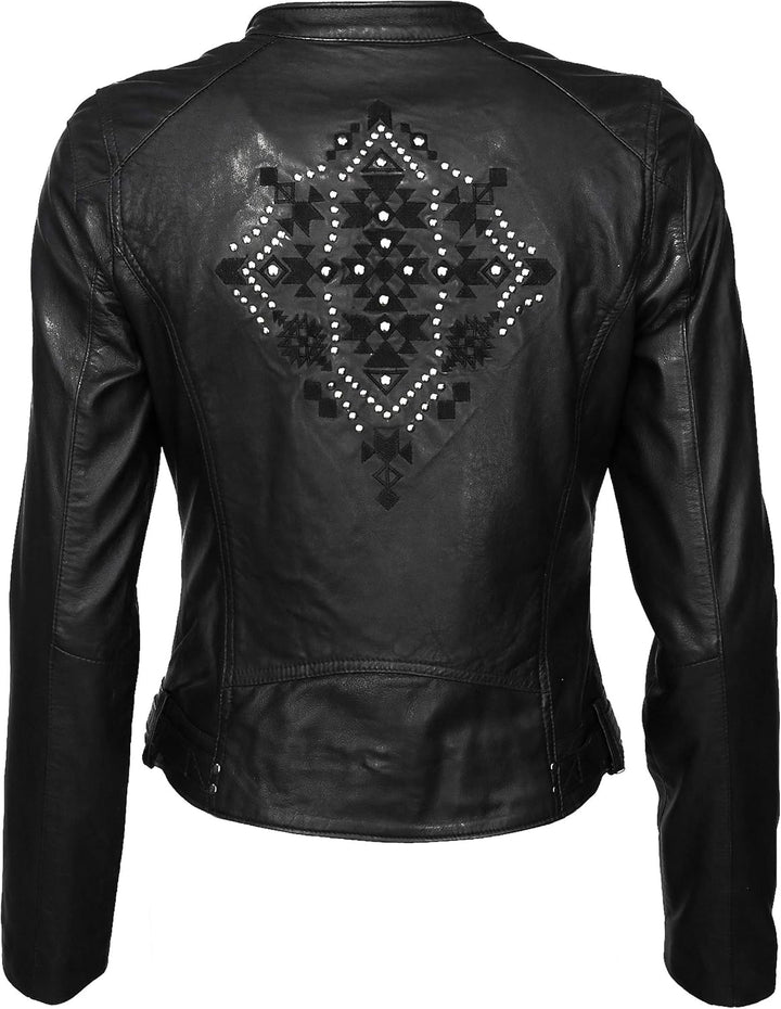 MUSTANG Damen Lederjacke Akara M Schwarz, M Schwarz