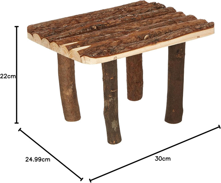 Trixie 6226 Natural Living Unterstand und Liegeplatz, 30 × 22 × 25 cm, 1 Stück (2er Pack), 1 Stück (