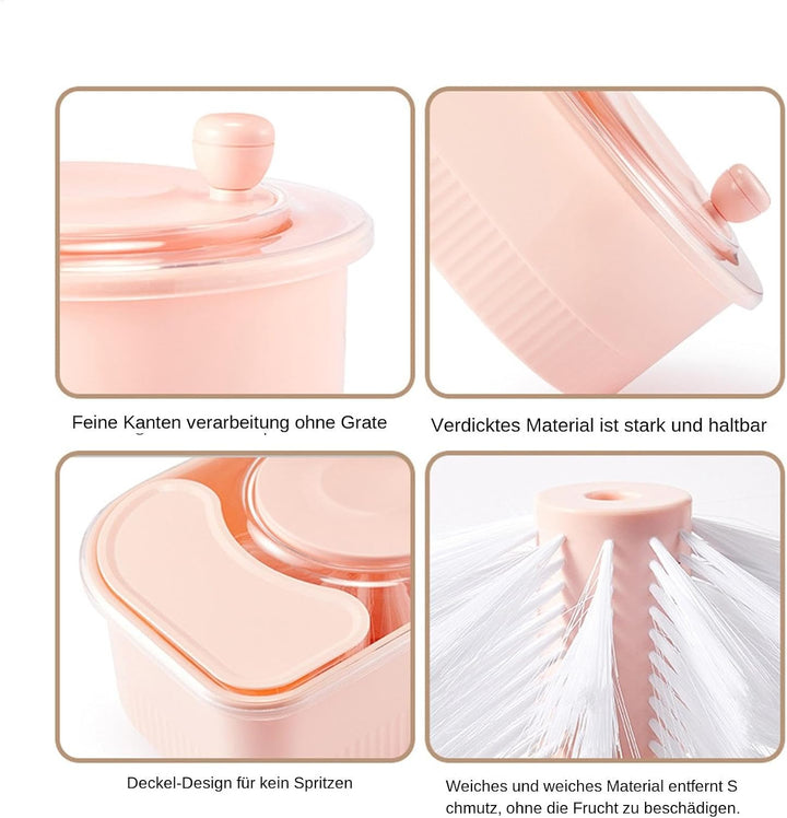 Multifunctional Fruit Cleaner Spinner with Hand Crank, Rotating Vegetable Washer and Potato Scrubber