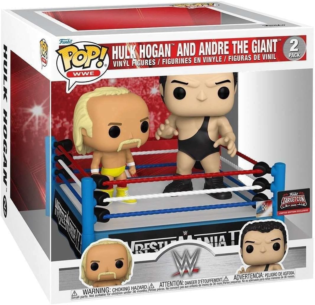 Pop! Hulk Hogan and Andre The Giant in The Ring 2pack Vinyl Figure