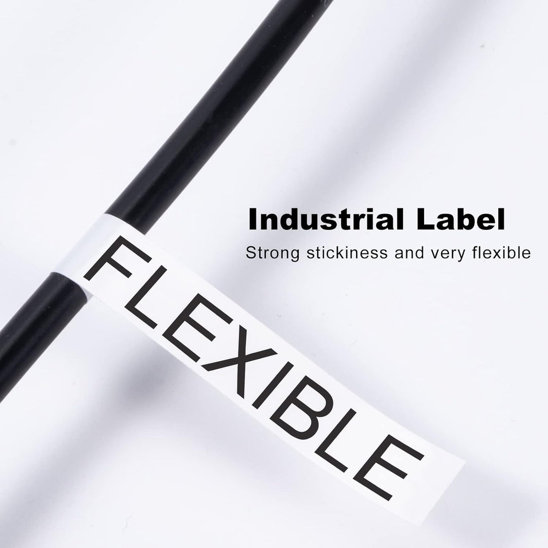 MarkField kompatible Schriftband als Ersatz für Dymo 18445 Rhino Industrie-Vinyletiketten Selbstkleb
