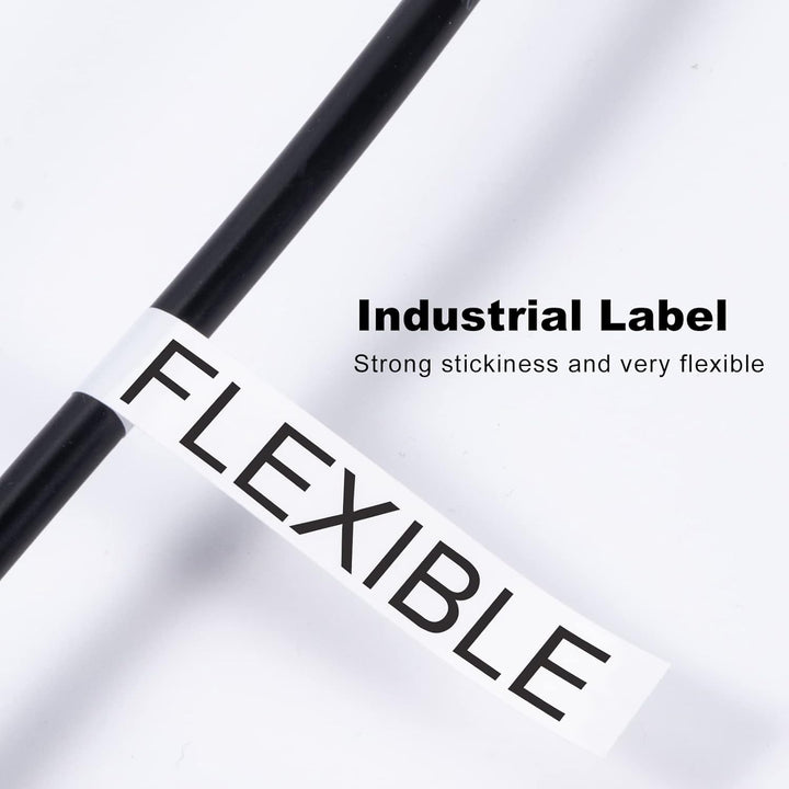 MarkField kompatible Schriftband als Ersatz für Dymo 18445 Rhino Industrie-Vinyletiketten Selbstkleb