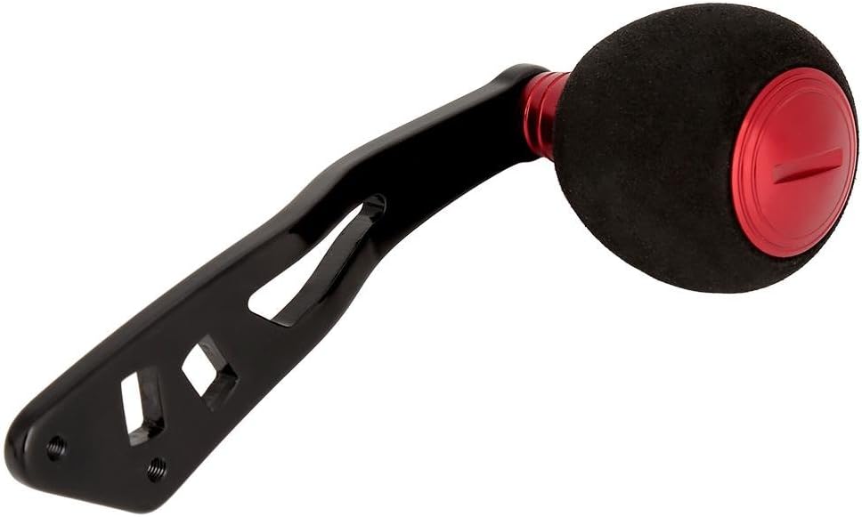 Angelrollengriff für Low-Profile-Rollen-Eva mit Ersatzteilen für Armaturen(Schwarz Rot)