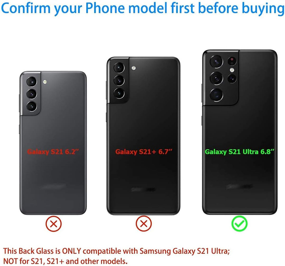MovTEK Backcover Akkudeckel Original kompatibel mit Samsung S21 Ultra 5G G998B Rückseite Glas Repara