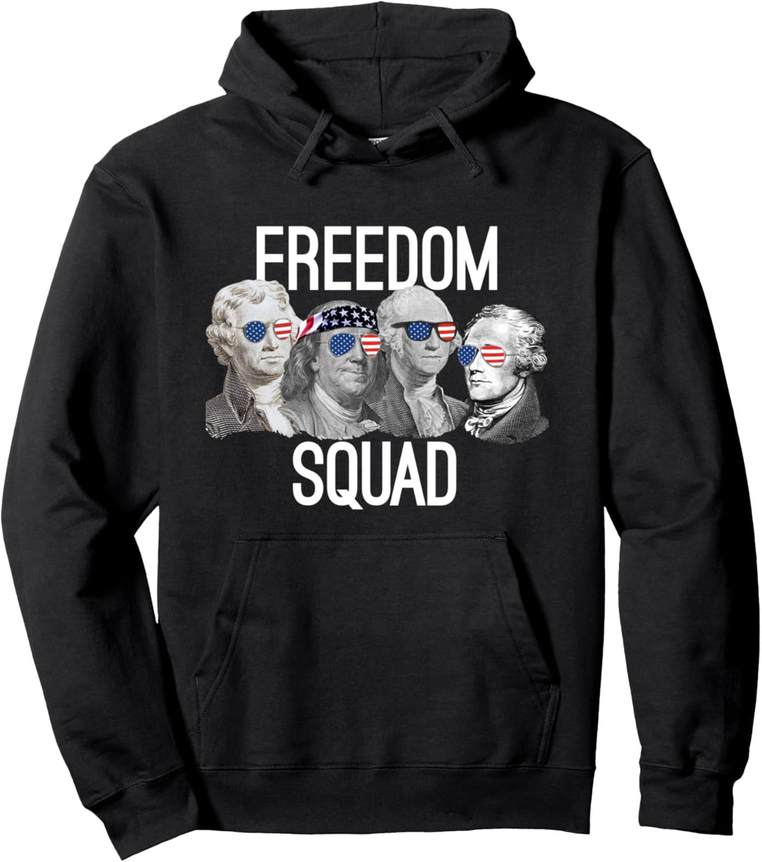 Freedom Squad Gründung Väter Revolution Mount Rushmore Pullover Hoodie