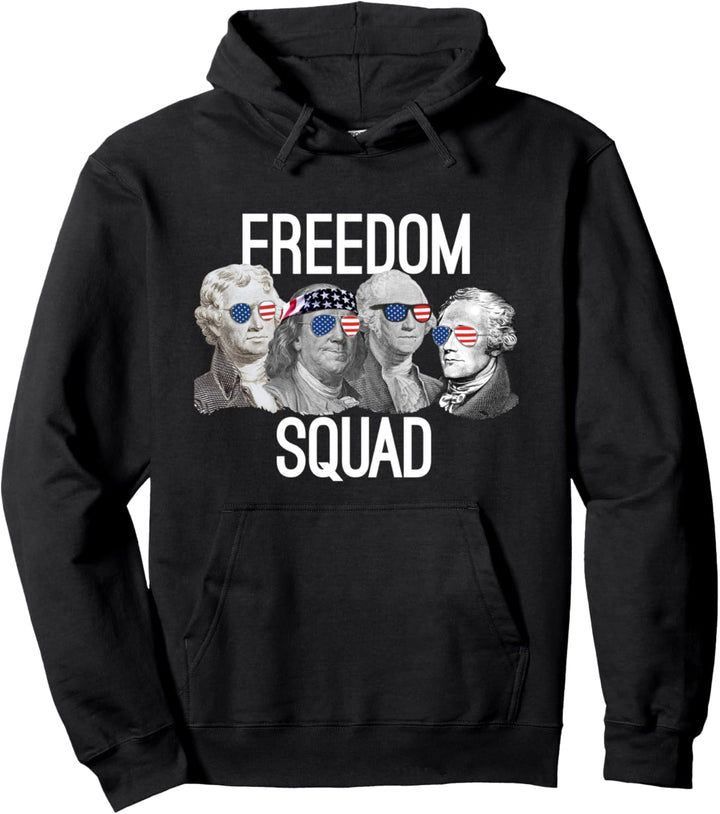 Freedom Squad Gründung Väter Revolution Mount Rushmore Pullover Hoodie