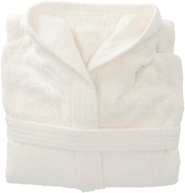 Gabel 09200 29 Bademantel für Erwachsene, 100% Baumwolle 1x1x1 cm Bianco, Bianco
