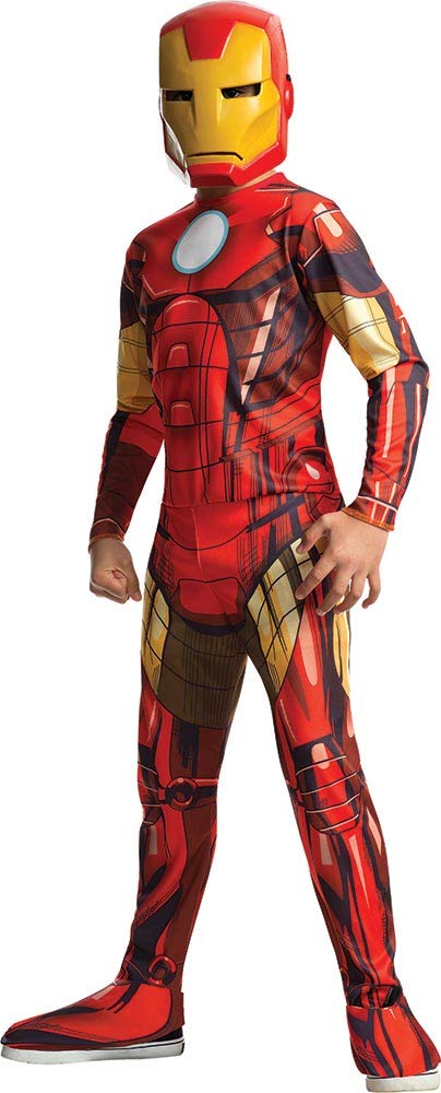 RUBIE'S I-880607L Iron Man Kostüm, Jungen, rot, L-7 à 8 ans-117 à 128 cm L - 7 à 8 Jahre - 117 à 128