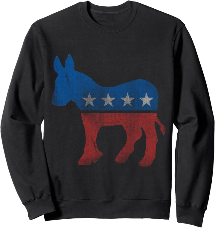 Vintage Democratic Donkey Democrat Sweatshirt