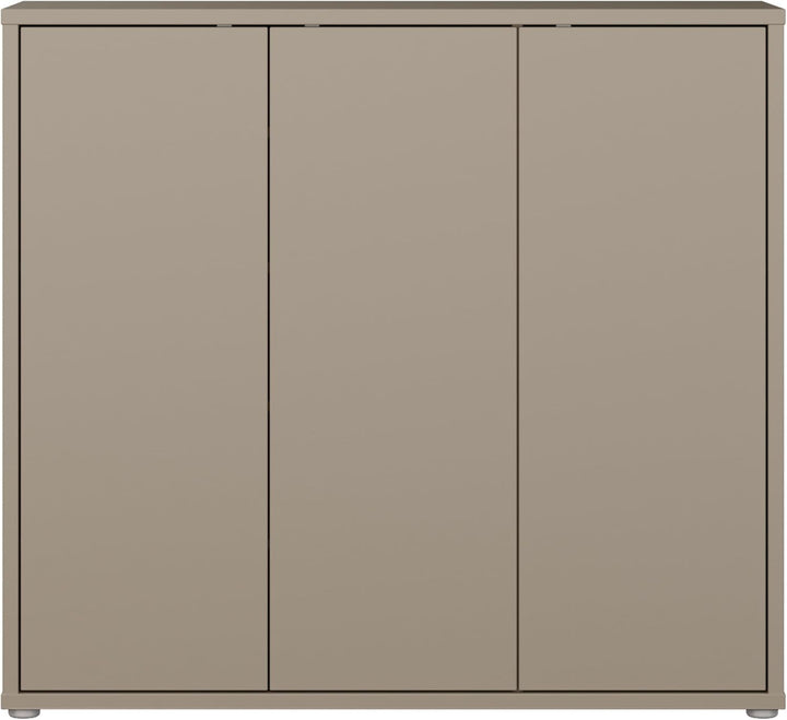 Forte ALICE SPRINGS Schuhschrank 100 110, modern-minimalistisch, 3-türig, Flurschrank, Holzwerkstoff