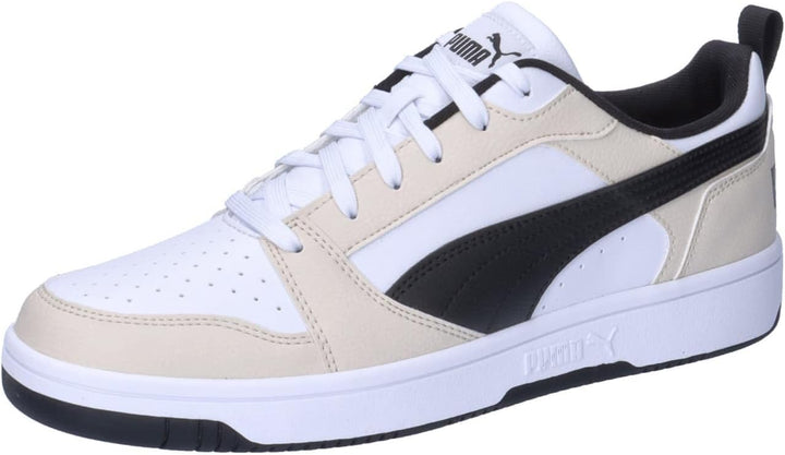 PUMA Herren Rebound V6 Low Leichtathletik-Schuh 36 EU Alpine Snow New Navy Puma White, 36 EU Alpine