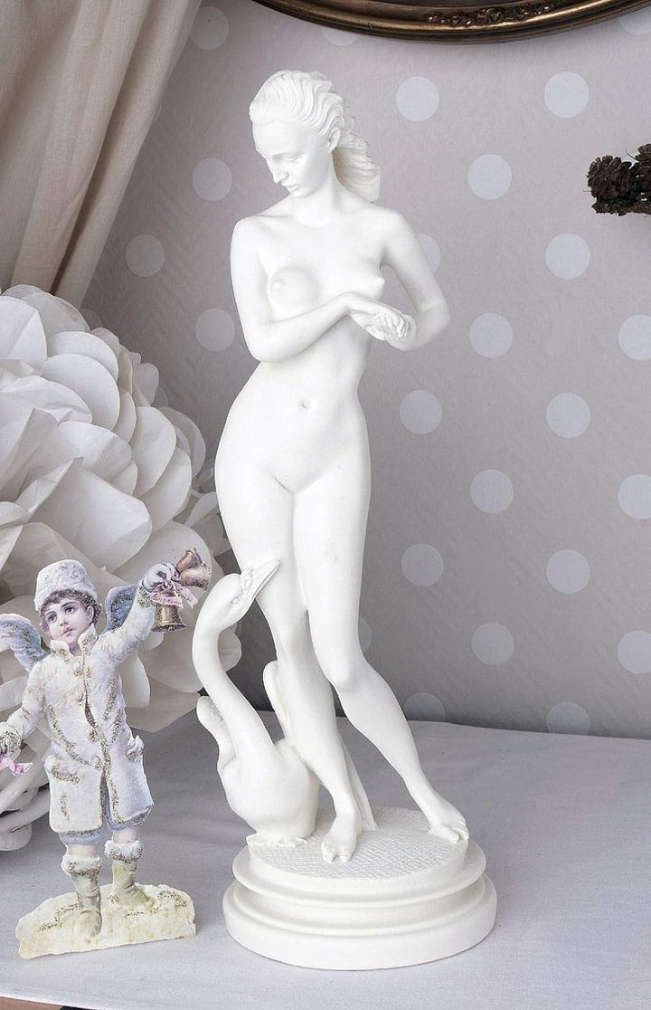 Mythologische Skulptur Leda & Schwan Figur Klassische Antike IS243 Palazzo Exklusiv