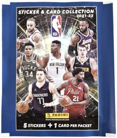 Panini NBA 2021-2022 STICKERS Hüllen, 50 Stück