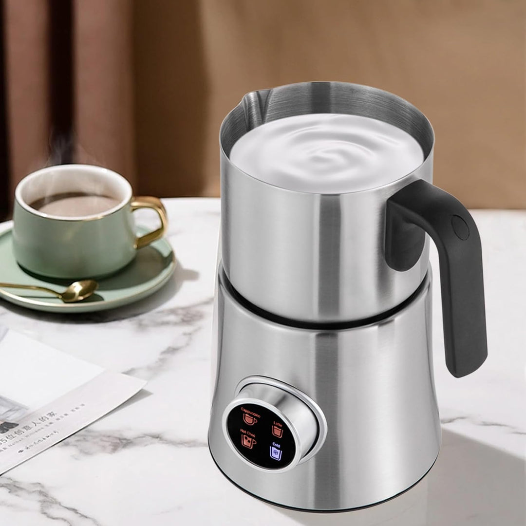 Edelstahl Milchaufschäumer 900ml 4+1 Funktionen EU-Standard 500W LED