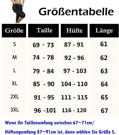 Bingrong Damen Sauna Effekt Sporthose Hohe Taille Neoprene Training Abnehmen Thermal Schweiss Schnel