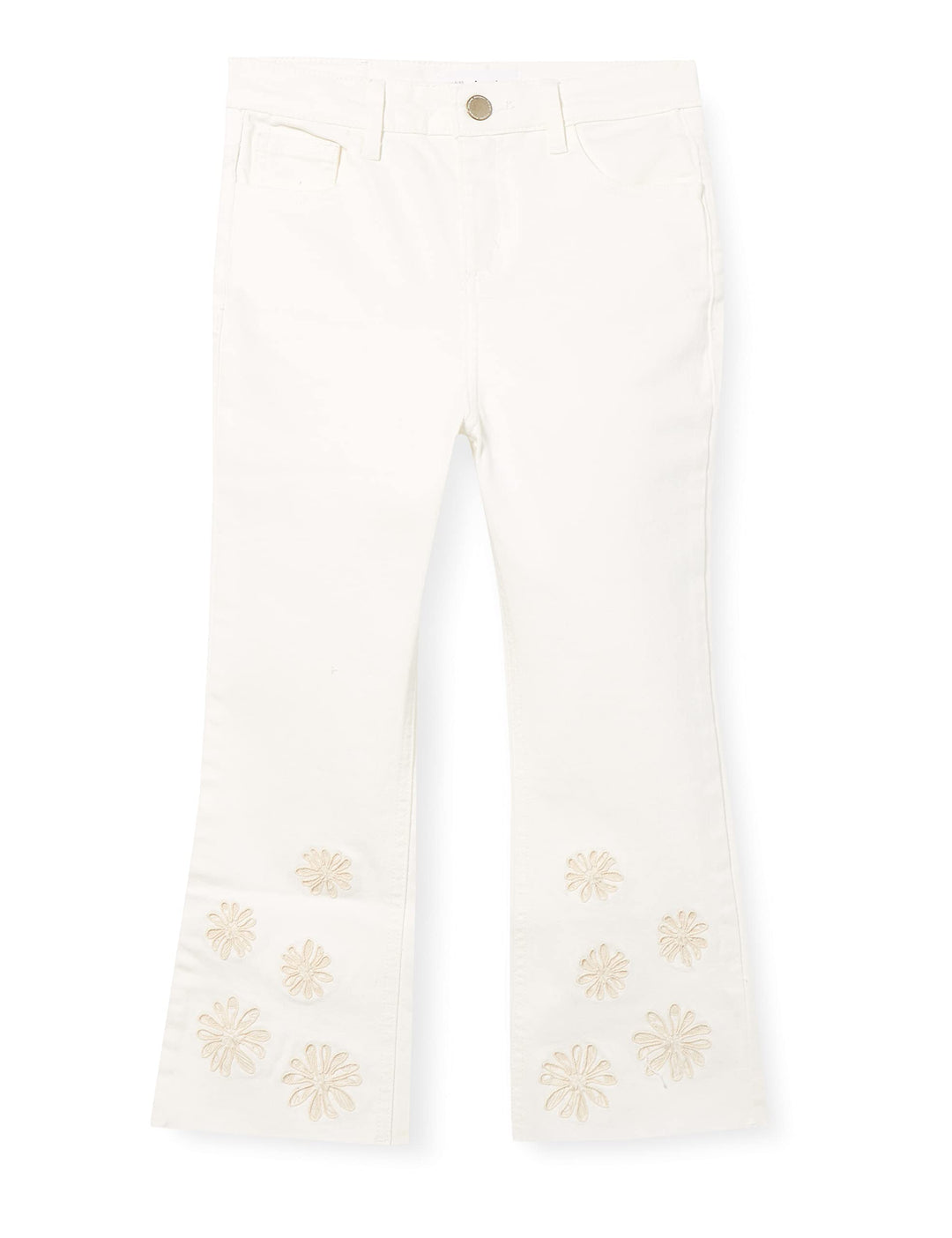 Desigual Girls Pant_Estrella Jeans, White, 7/8
