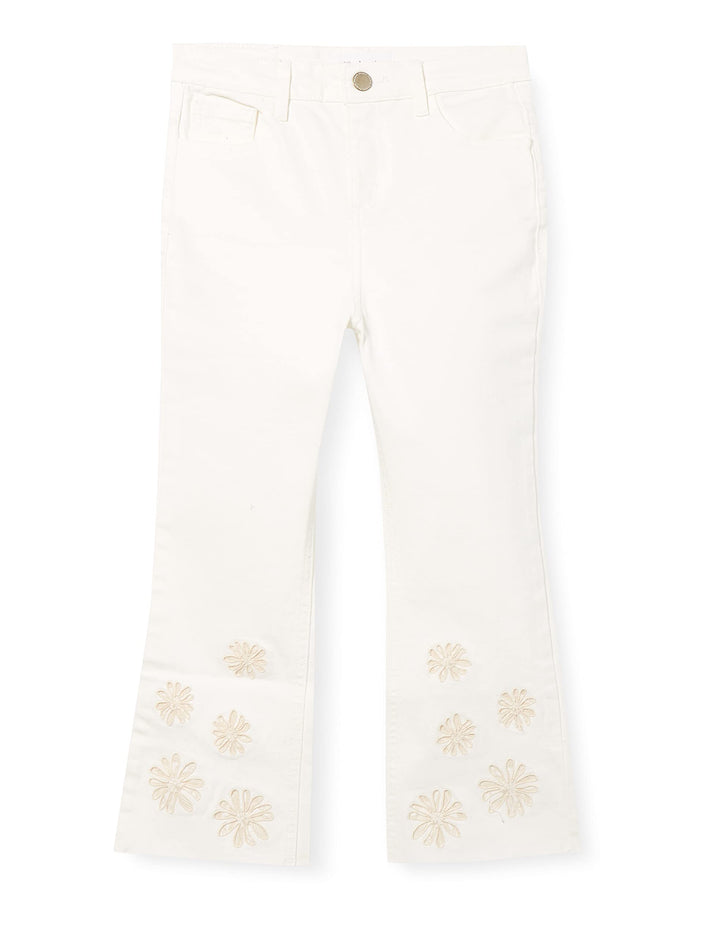 Desigual Girls Pant_Estrella Jeans, White, 7/8
