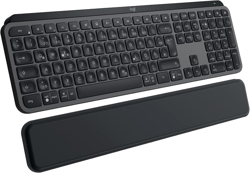 Logitech MX Keys S Plus kabellose Tastatur, Low Profile, Fluid Quiet Typing, Programmable, Backlight