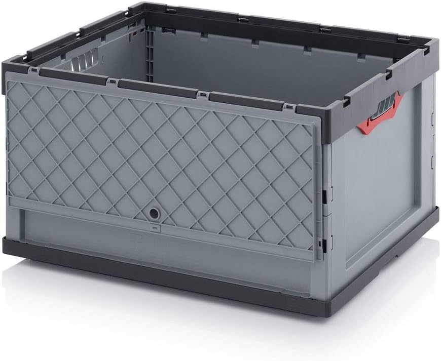 Faltbox + Deckel Auer FBD 64/42 Klappbox Kunststoff Box 60 x 40 x 42cm Volumen 87L | Stapelbehälter