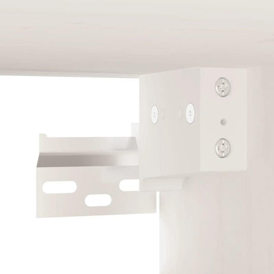 MNISDFL Bücherregal Sideboard Wohnzimmer Wandregal Küchenregal Wandschrank Weiss 80x30x30 cm Massivh