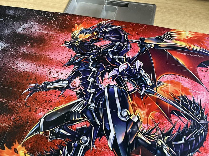 Playmat ZD014-198 Mauspad mit roten Augen, Dunkelheit, Drache, TCG CCG OCG Sammelkartenspielmatte +
