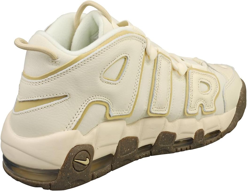 Nike Herren Air More Uptempo Basketballschuhe 45 EU Cocnut Milk Tean Gold, 45 EU Cocnut Milk Tean Go